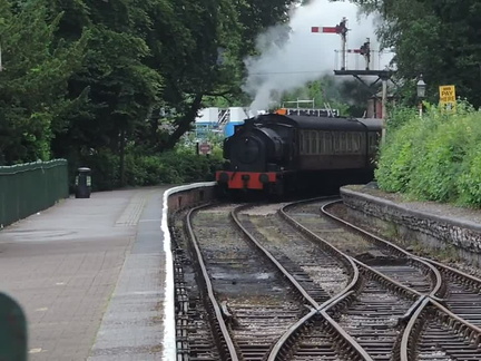 Train arriving