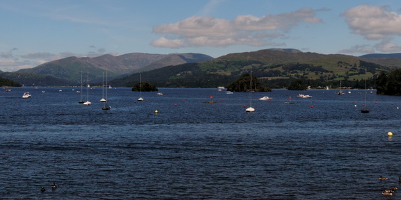 Across the lake
