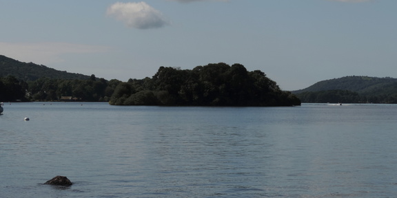 Across the lake