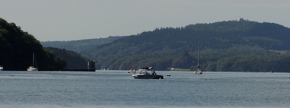 Across the lake