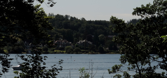 Across the lake