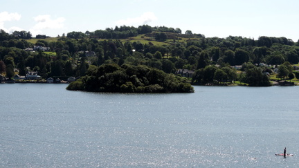 Across the lake