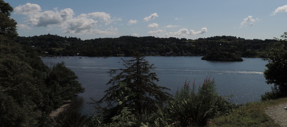 Across the lake