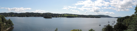 Across the lake