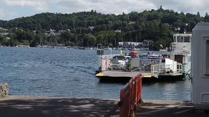 Ferry arriving
