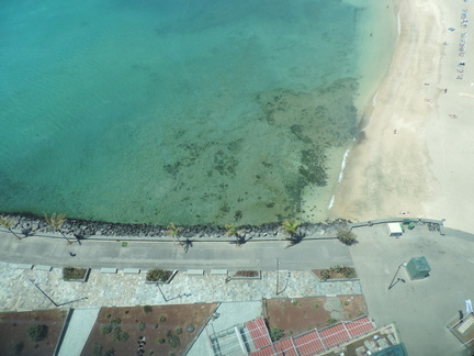 Looking down