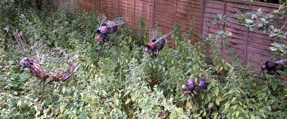 Insects following fairy