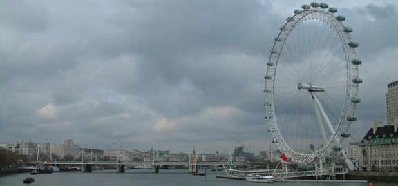 London Eye and bridge