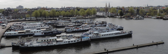 Across the marina