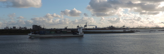 Across the port