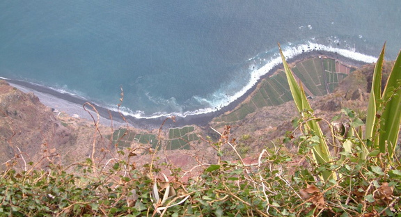 Down the cliffs
