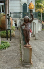 Sculpture with torch