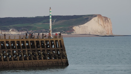 Pier and cliffs