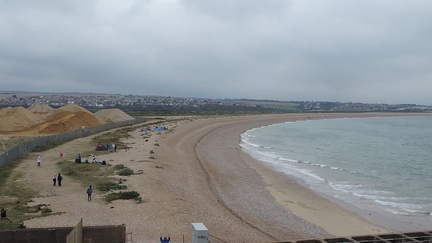 Passing the beach