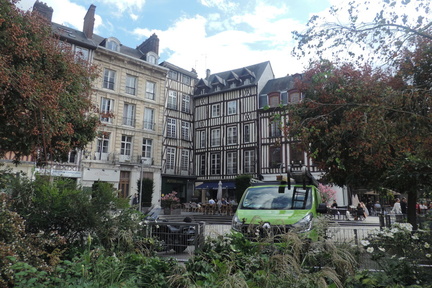 Across the square