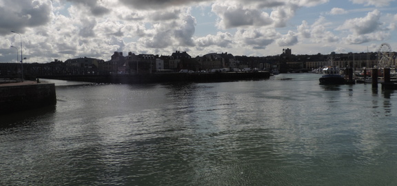 Across the marina