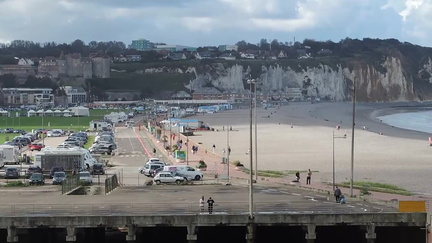 Passing the beach