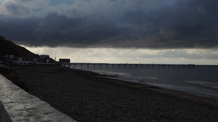 Along the beach