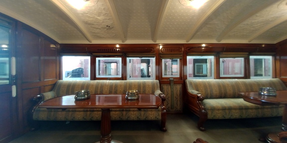 Inside the coach