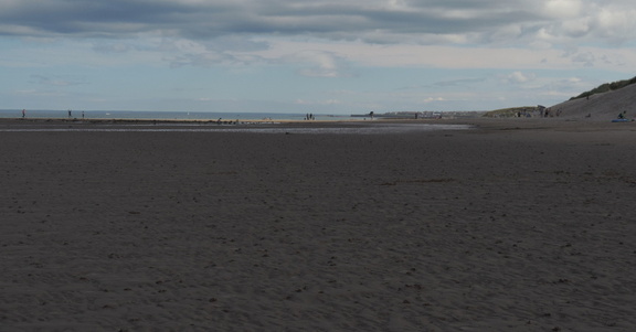 Along the beach