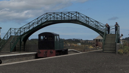 Diesel under bridge