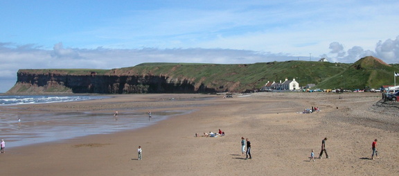 Beach below the cliff