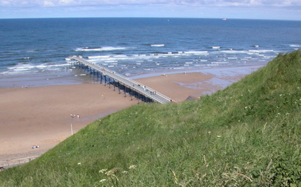 Over the pier