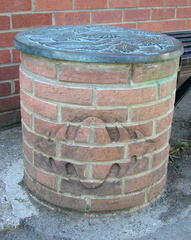 Bench with symbol