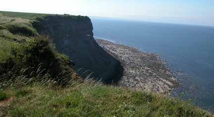 Back along the cliffs