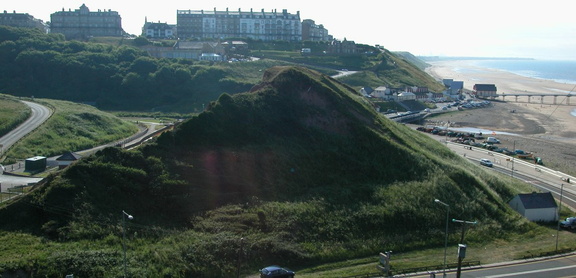 Saltburn behind mound