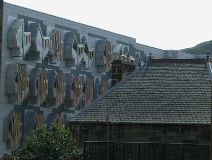 Behind Parliament building