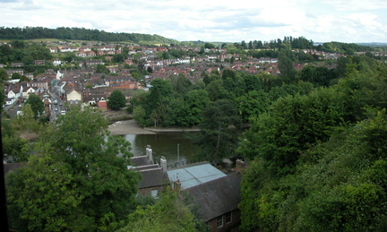 Over the town