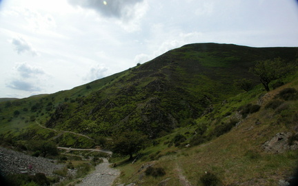 Hill above valley