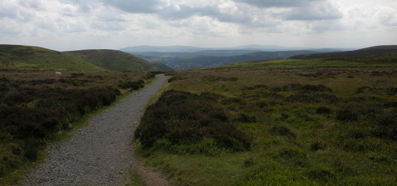 At the top