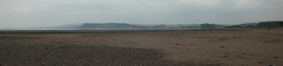 Along the beach