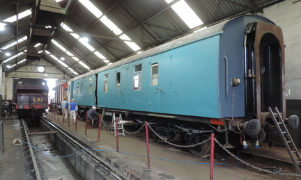 Inside the sheds