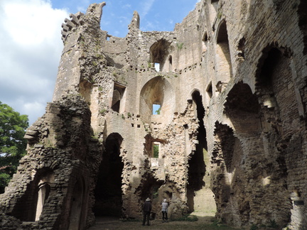 Inside the castle