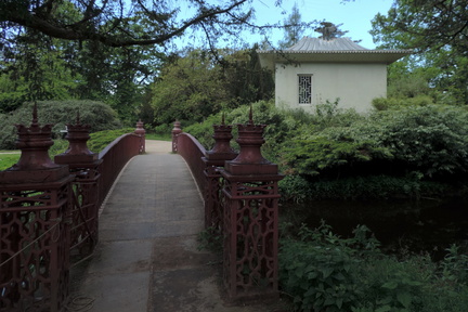 Bridge and hut
