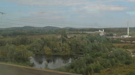 Lake and factory