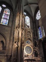 Pillar and clock