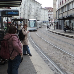 Tram approaching