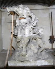 Broken statue