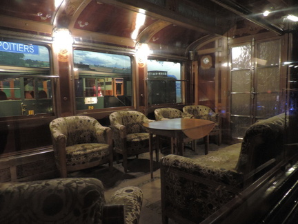 Inside the coach