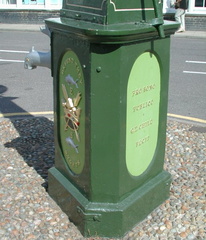 Inscription on lamp post