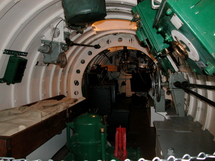 Inside a submarine