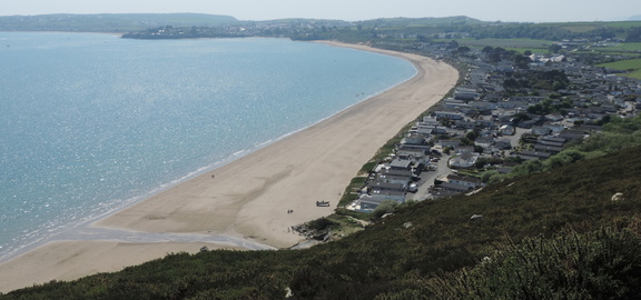 Over the beach