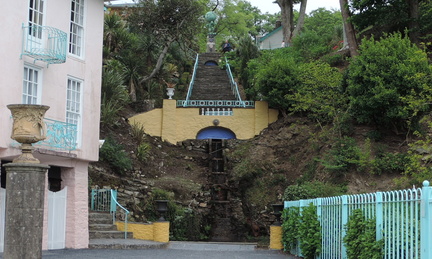 Steps and waterfall