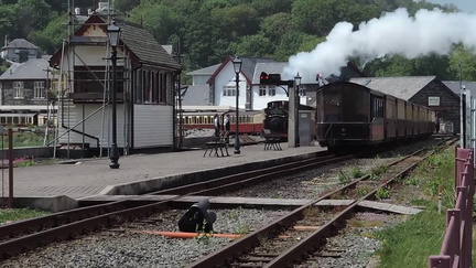 Train leaving