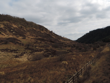 Along the valley