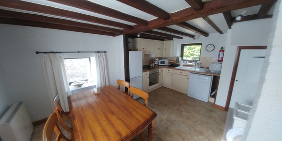 Kitchen and dining area